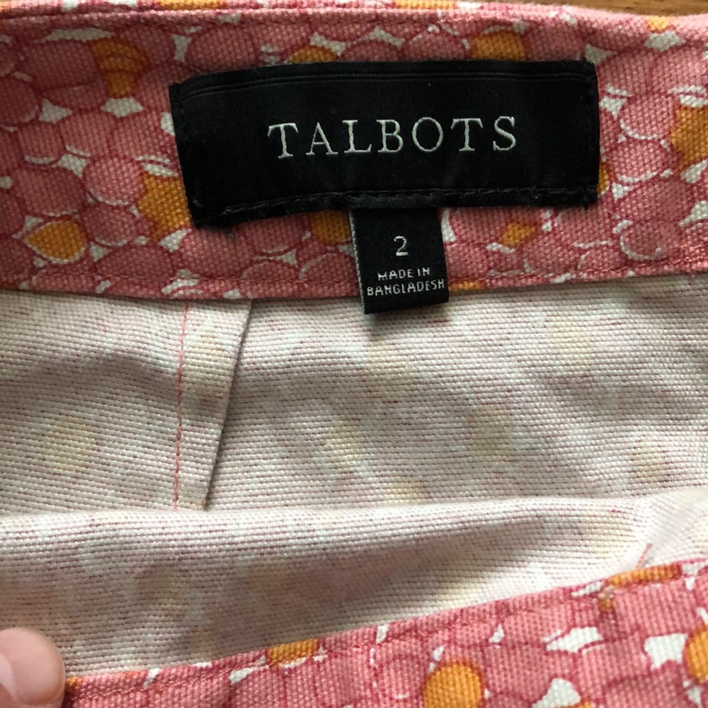 Spring Pattern Talbots Pencil Skirt - image 4